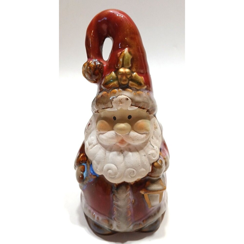 Dolgencorp Inc Santa Clause Christmas Bell 6.5 Inch Tall X 3 Inch Wide At Base